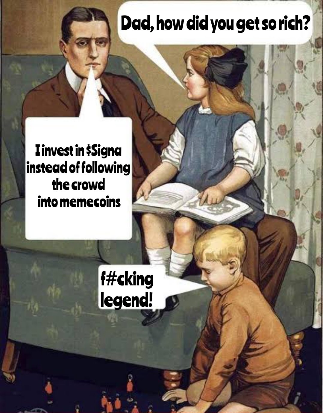 I invest in $Signa instead of following the crowd into memecoins.