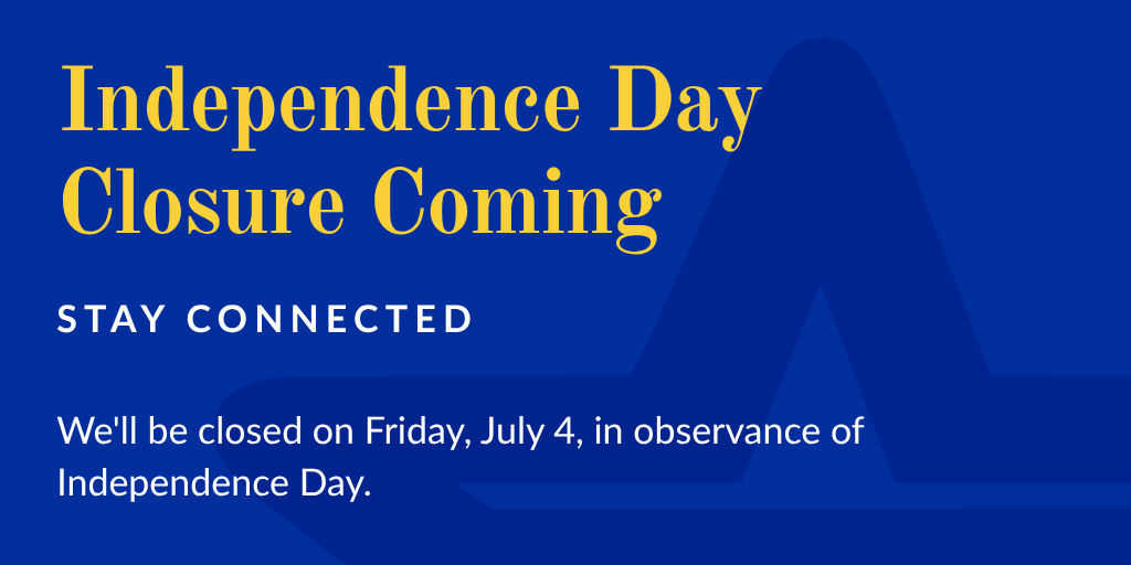 Happy early Fourth of July! 🎆
Our branch will be closed on Friday, July 4. However, you can still manage your finances from anywhere using Star Online and our Mobile App.