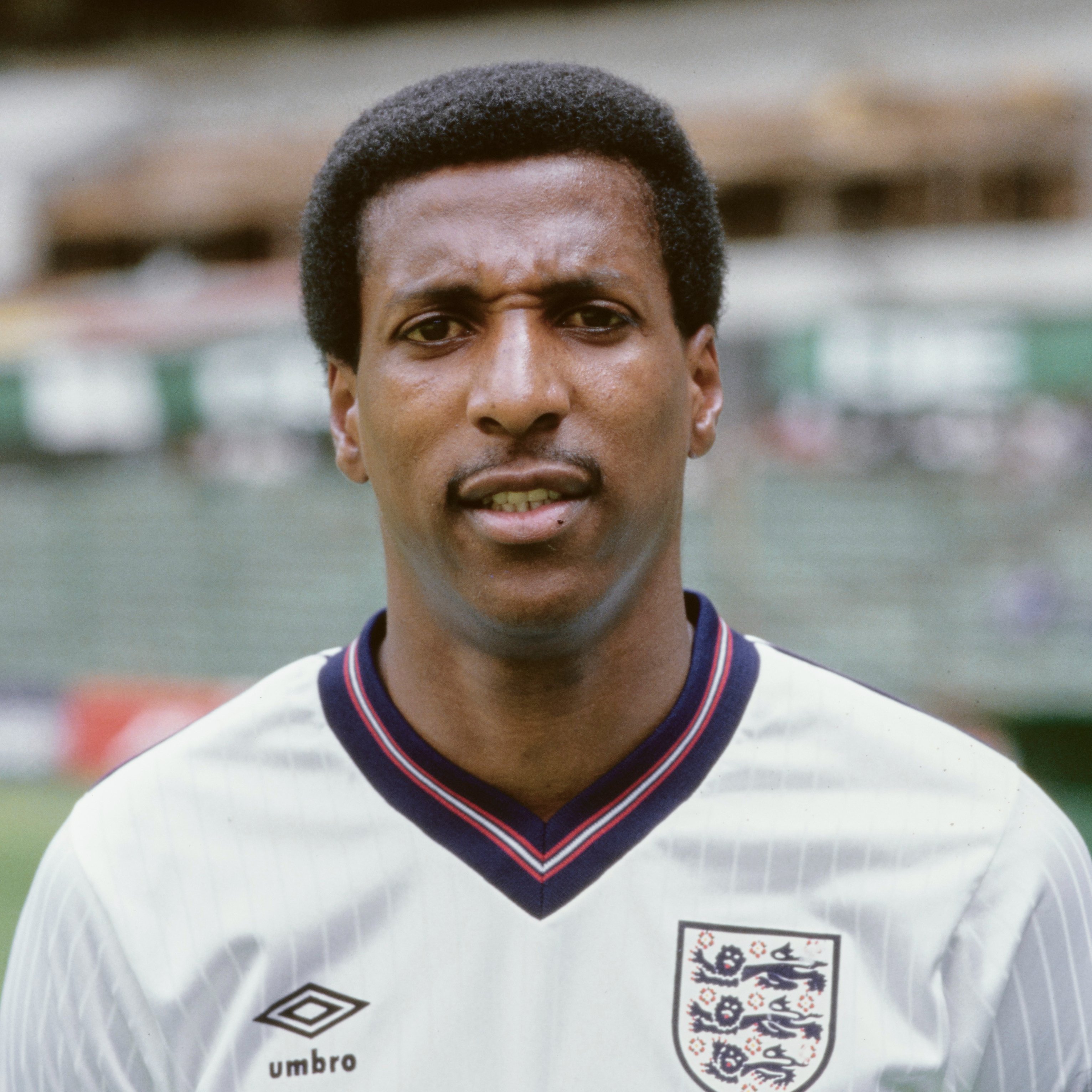 Viv Anderson in an England shirt in 1985