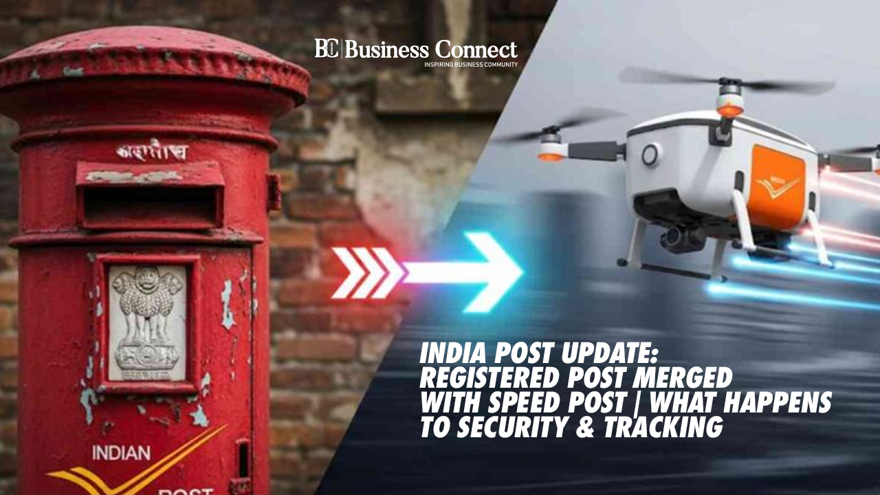 India Post has officially merged Registered Post with Speed Post. What does this mean for the security, tracking, and delivery of your mail? 
👉 Full update here: https://businessconnectindia.in/india-post-update-registered-post-merged/

#IndiaPost #ParcelSecurity #TrackingUpdate #PostalServices