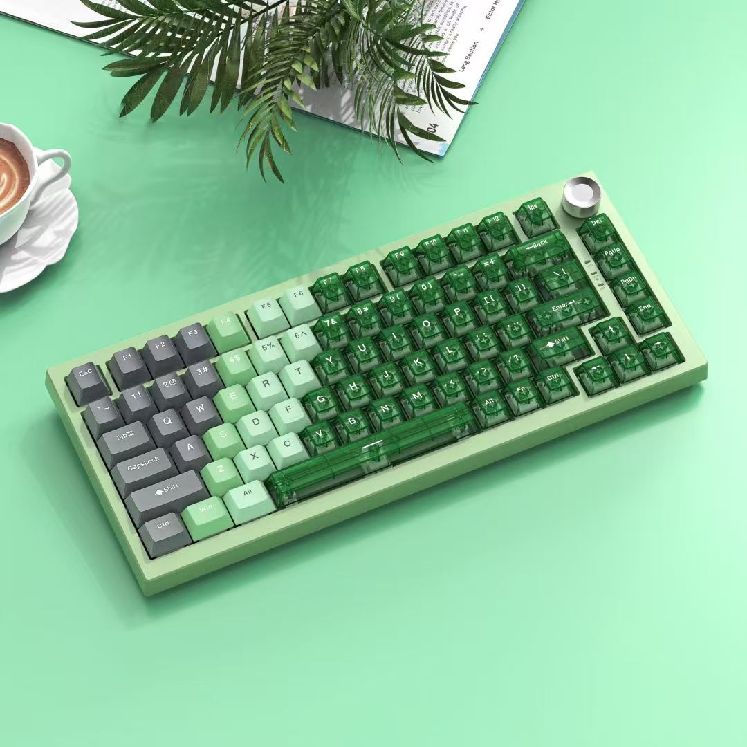 Premium gaming mechanical keyboard new design and new mixed-color, compact design slim and portable, very suitable for both gaming and office using