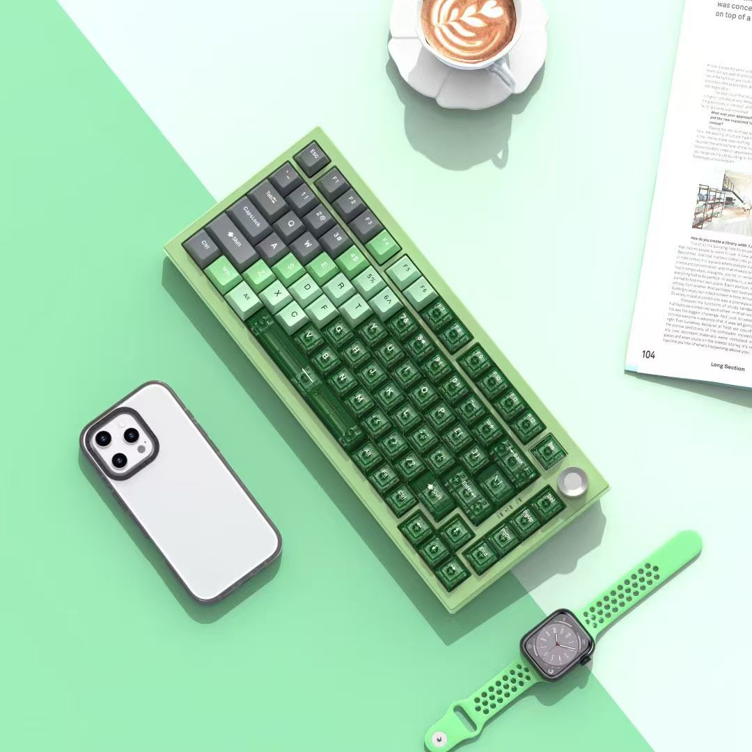 Premium gaming mechanical keyboard new design and new mixed-color, compact design slim and portable, very suitable for both gaming and office using