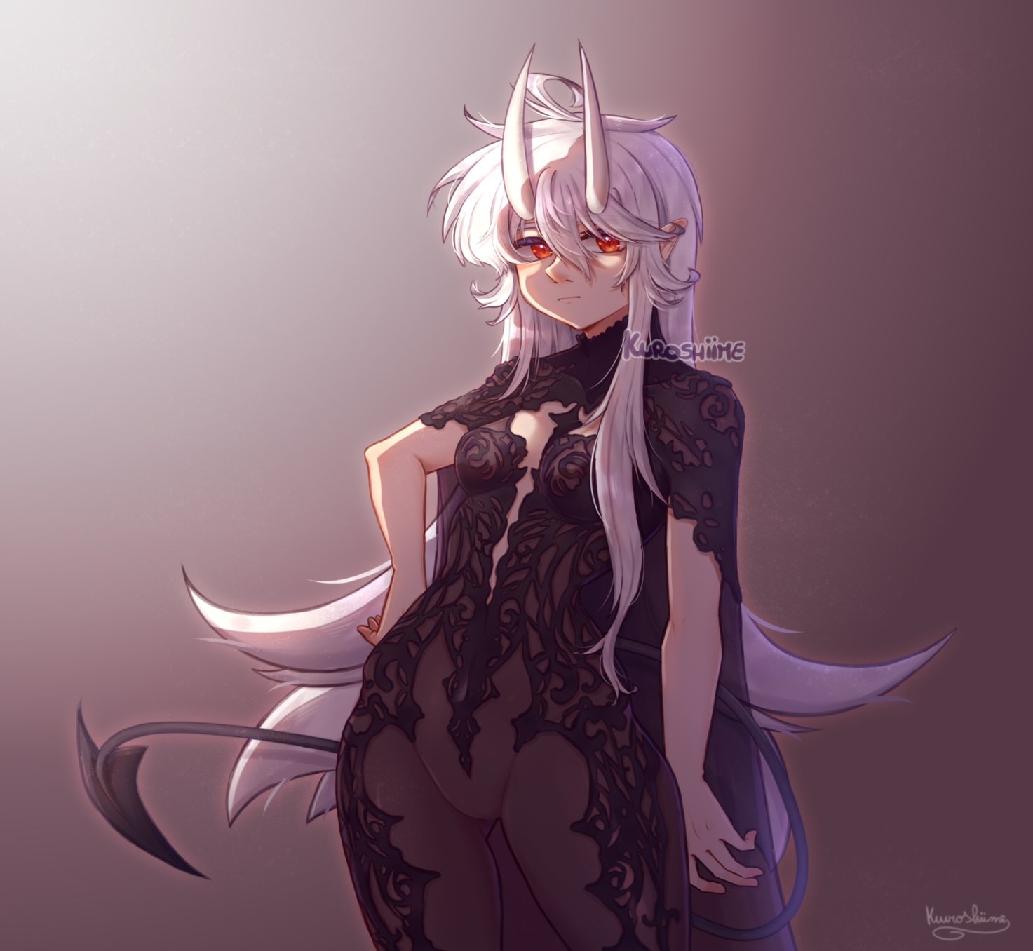 My oc ginh with this cool dress. Lighting on
