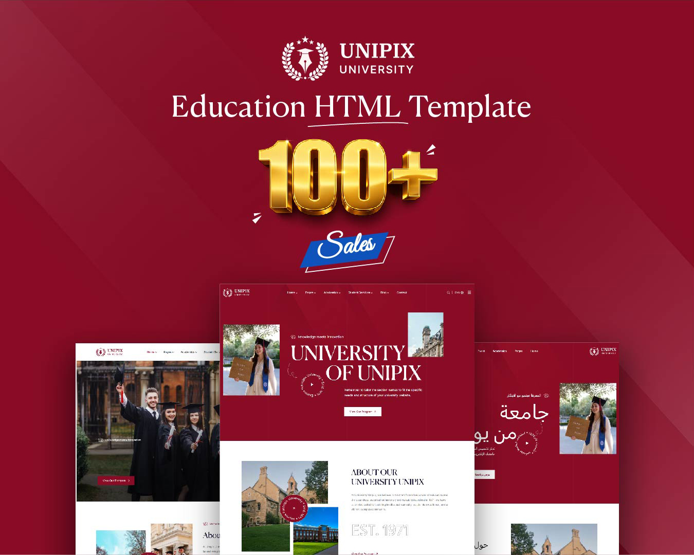 Unipix - University Education HTML Template