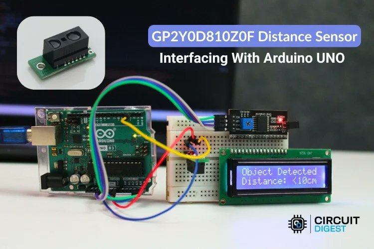 GP2Y0D80Z0F Distance Sensor with Arduino Uno