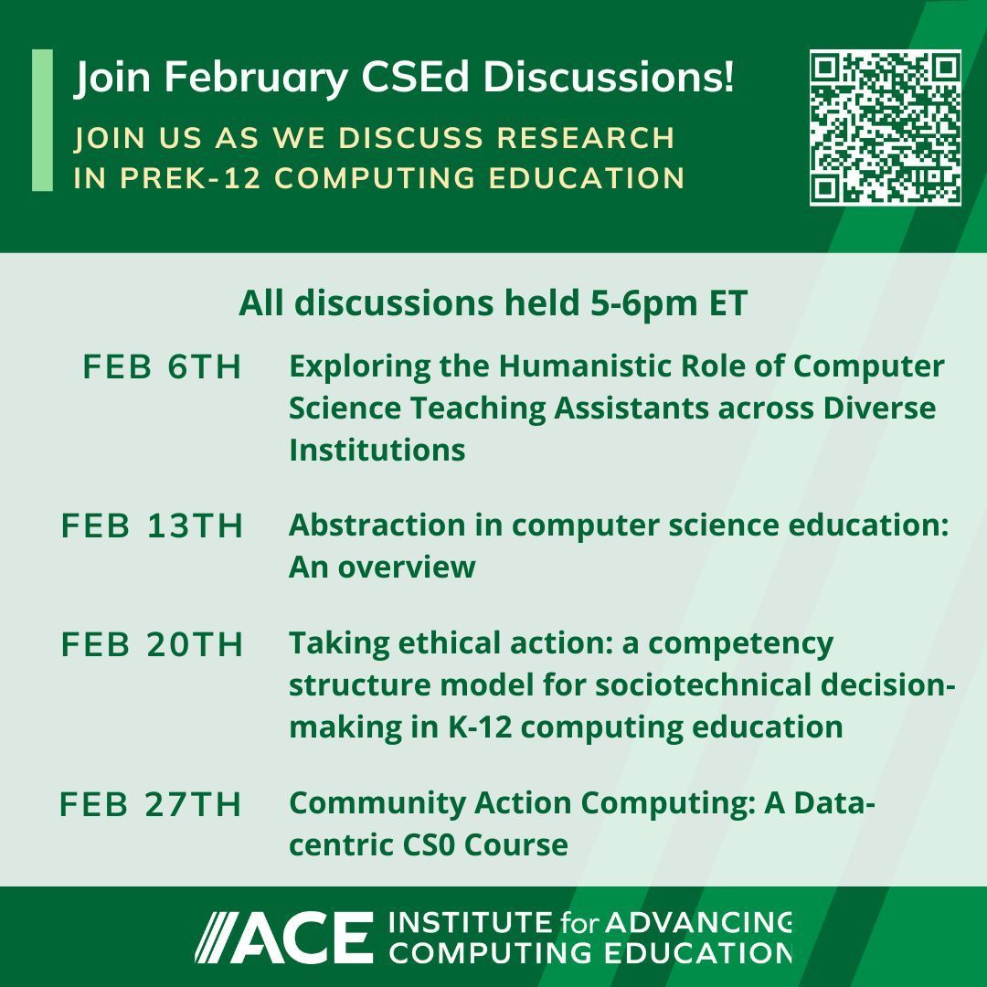 February Discussion dates and topics