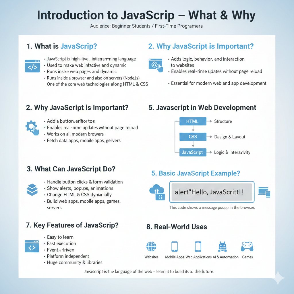 🚀 Want to learn JS step by step?
📘 Join us for daily tutorials
📢 Get 2 JavaScript posts every day
👉 Like ❤️ | Comment 💬 | Repost 🔁 to support
👉 Follow for free JS tutorials in 2026