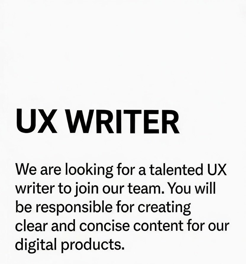 UX Writer