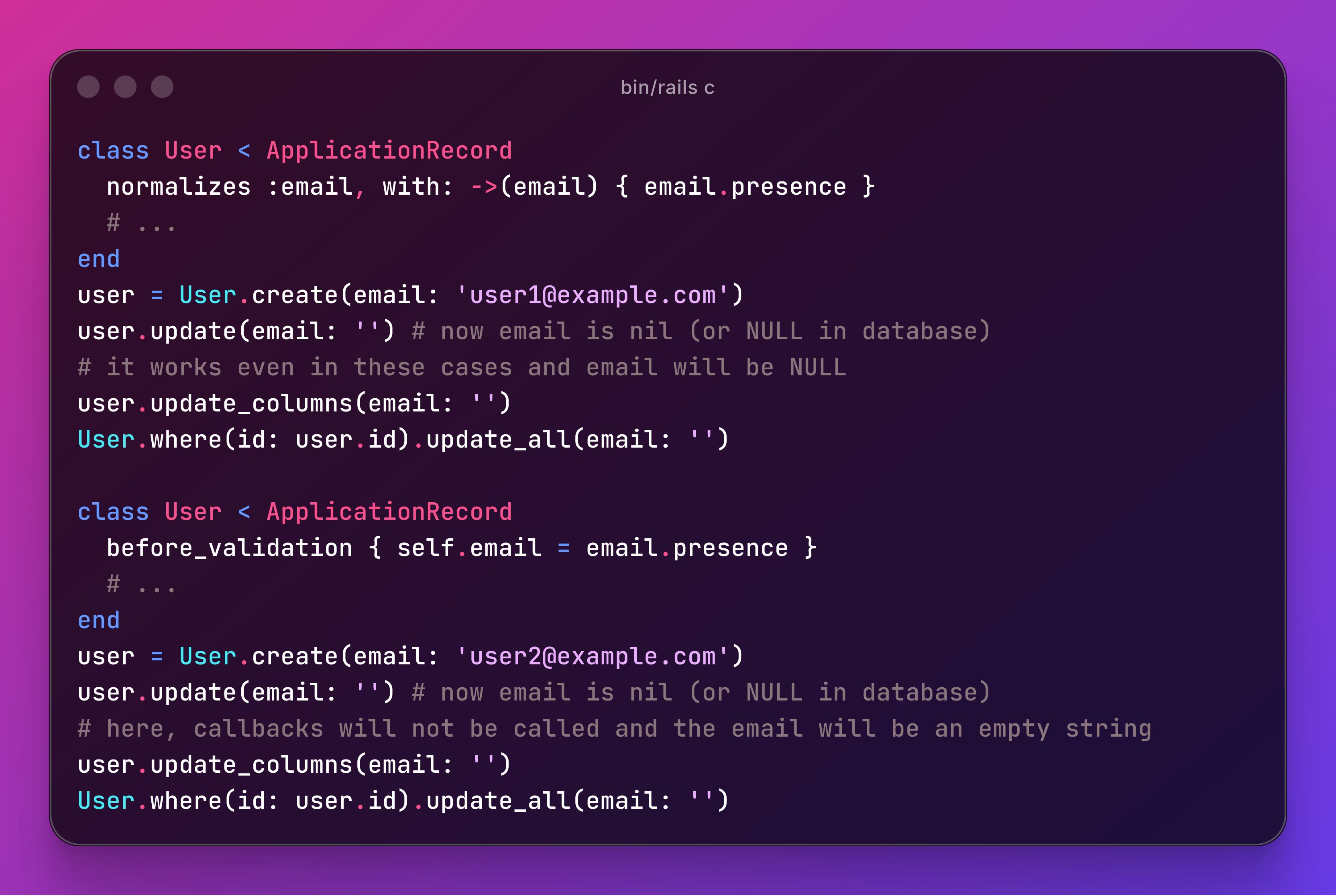 use normalizes instead callback