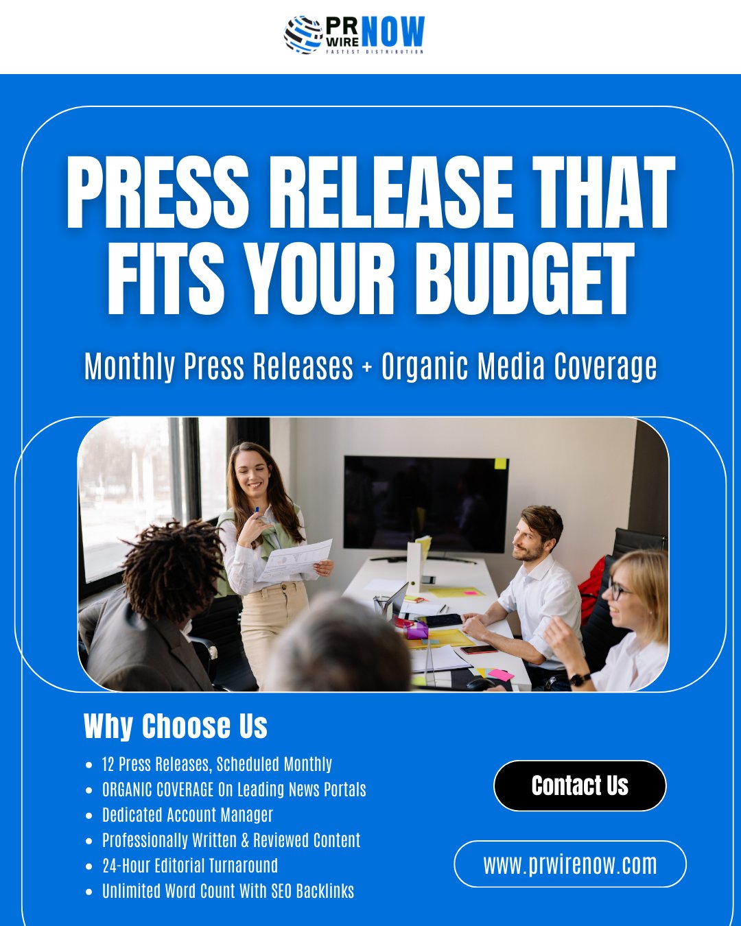 Affordable Press Release Distribution With Organic Media Coverage | PRWireNOW