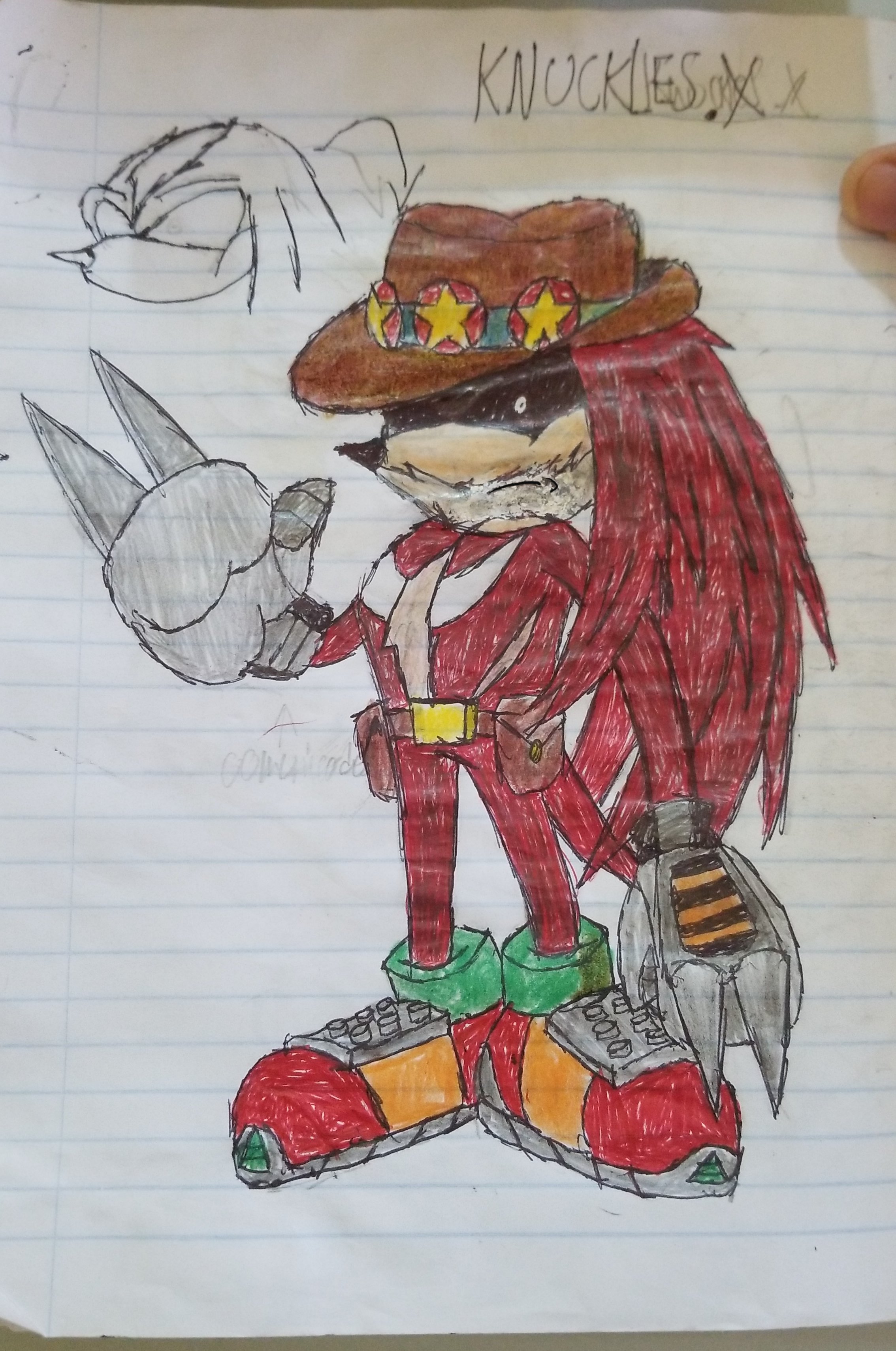 Tras una larga pelea contra la entidad, el ultimo equidna cayo, termino convertido en un zombie consciente que poseía una sonrisa permanente con su cabeza estaba separada de su cuerpo.
Ahora reanimado es ptro de los solsados de la entidad y el portero de su base principal en Angel Island, sus guantes ahora estan mejorados gracias a Tails, y la furia y odio hacia la entidad es mucho mas , pero aun asi no puede hacer nada, solo entrenar con la entidad para ser mas fuerte y asi derrotarlo algun dia.