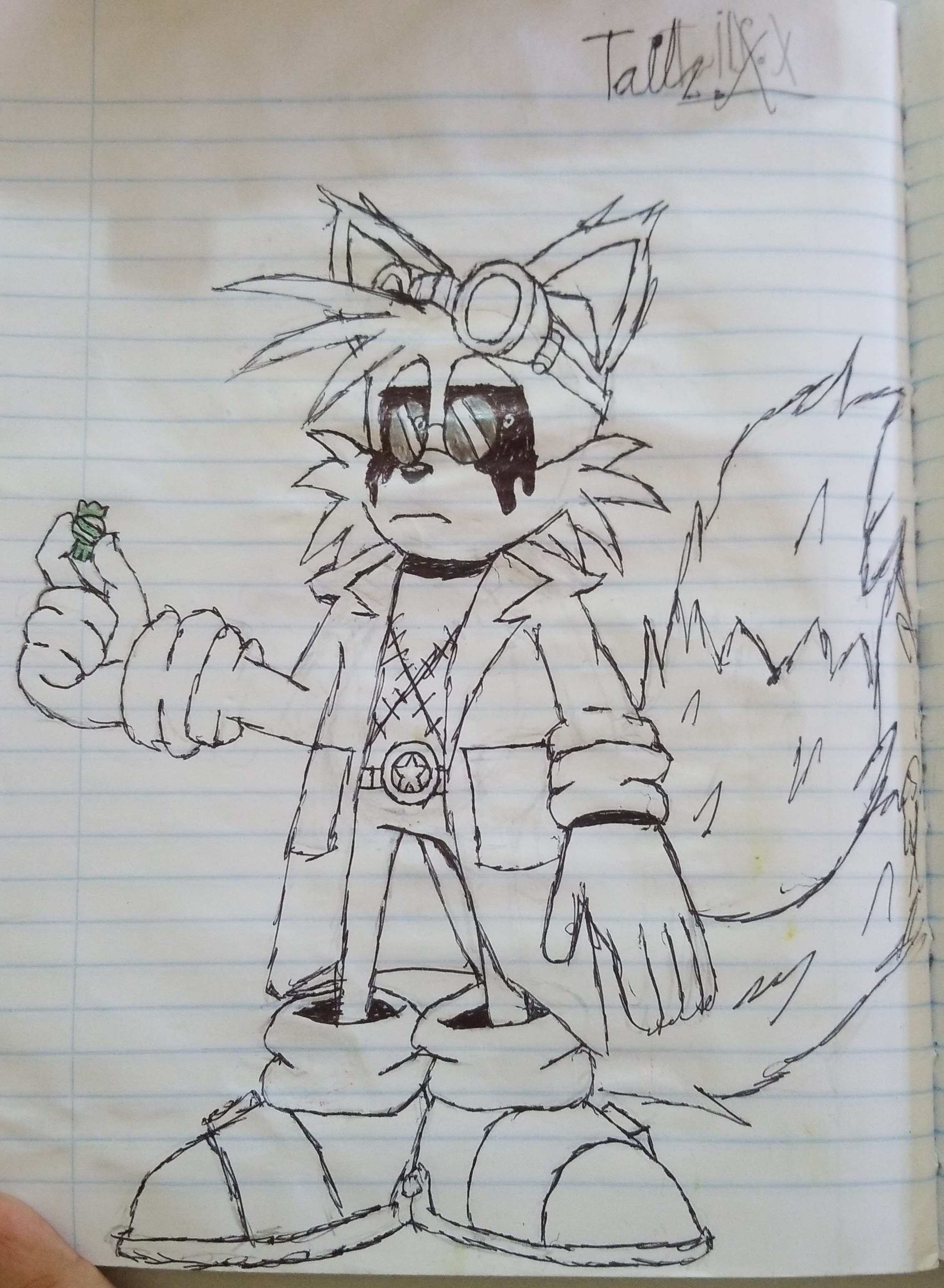 Tras ser asesinado por la entidad, esta descubrio cosas interesantes del zorro y el gran potencial que tenia, asi que no solo reanimo al zorro ,sino que lo convirtió en su asistente pues al final, dos cabezas piensan mejor que una, siendo su mejor trabajo junto a la entidad el mejorar y reprogramar a Metal Sonic.

En cuanto a que opina Tails sobre la entidad pues se podria decir que es un cariño u odio, pues sabe lo que le hizo a Sonic pero incluso cuando la entidad no finge ser Sonic llega a tener parte de la personalidad de su "hermano".