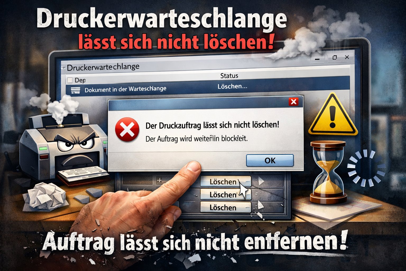 Haben Sie schon einmal versucht, einen Druckauftrag zu starten, nur um festzustellen, dass der Drucker nicht reagiert? Meist liegt das Problem daran, dass die Druckerwarteschlange lässt sich nicht löschen lässt. Dies kann besonders frustrierend sein, wenn dringend Dokumente gedruckt werden müssen.
In diesem Artikel zeigen wir Ihnen effektive Lösungen, um Ihre druckaufträge warteschlange zu beheben, die druckerwarteschlange komplett zu löschen und sogar druckerwarteschlange endgültig zu löschen, sodass Ihr Drucker wieder reibungslos funktioniert. Wir erklären die Schritte sowohl für Epson Drucker Installieren Windows 11 als auch für andere gängige Modelle.