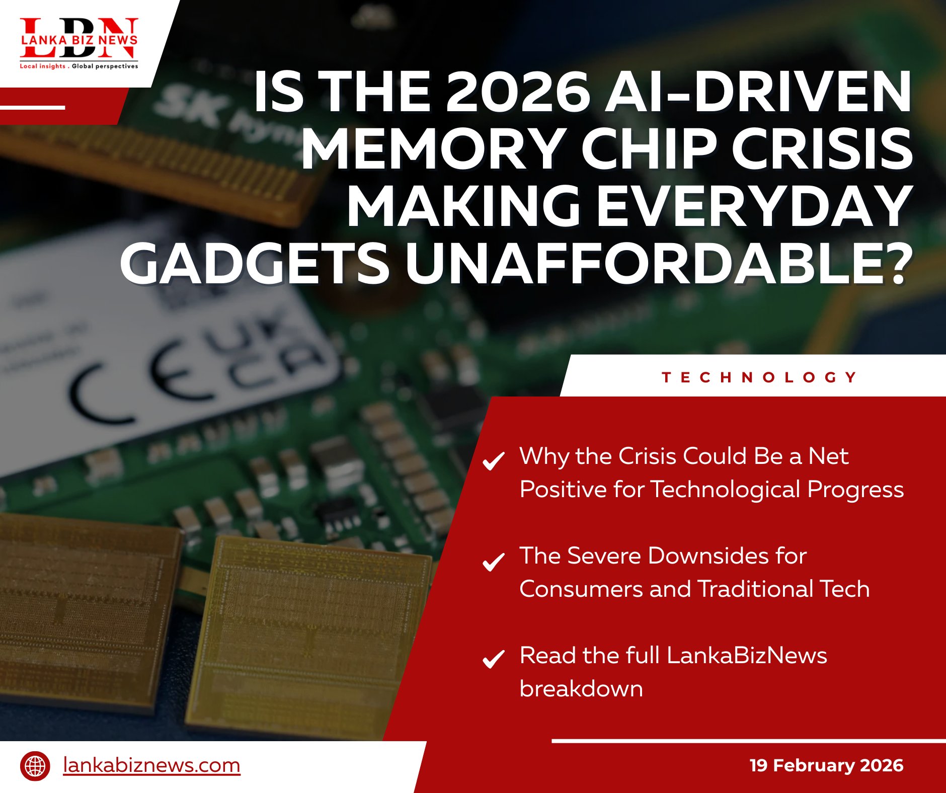 Explosive demand for High Bandwidth Memory (HBM) in AI data centers has caused DRAM prices to surge nearly 90–95% in Q1 2026. Big manufacturers are prioritizing AI chips over consumer-grade memory, leaving smartphones, laptops, and gaming consoles facing higher costs, delayed launches, and downgraded specs. For everyday buyers, this means steeper prices and fewer upgrade options, while the industry bets on long-term AI-driven gains.