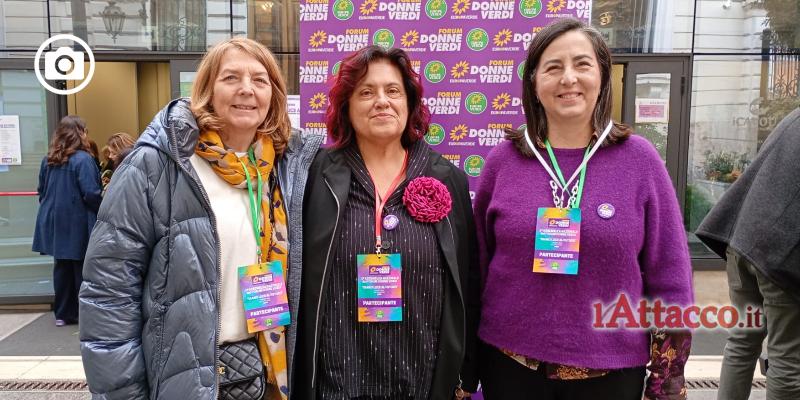 Forum nazionale delle donne verdi: Puglia rappresentata da Innocenza Starace, Anna Mariggiò e Fulvia Gravame