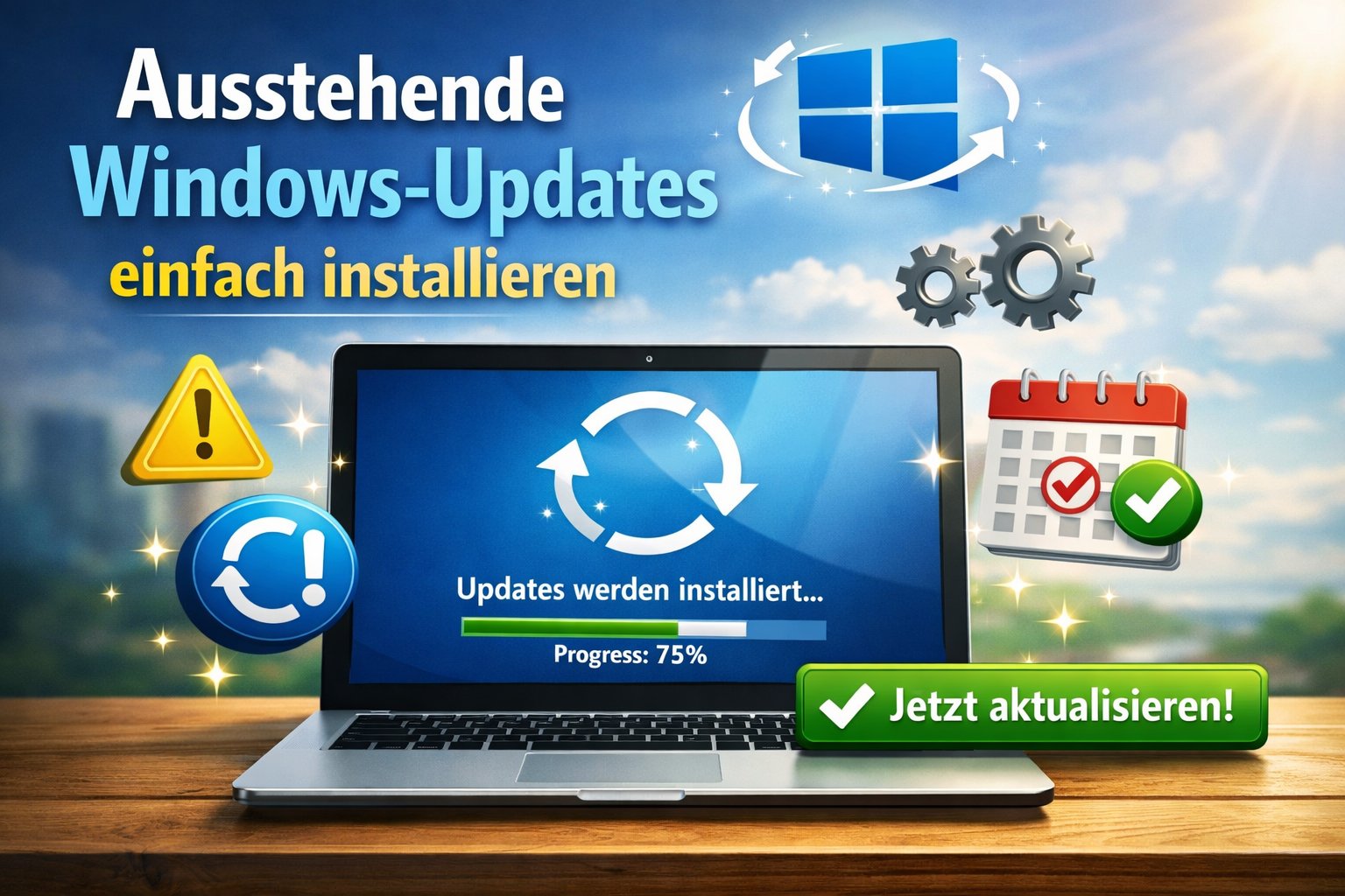 Kennst du das? Du willst deinen PC updaten, aber Windows bleibt stur bei „ausstehend“ hängen. Genau hier suchen viele Hilfe zu Ausstehende Windows-Updates einfach installieren – denn Updates sind wichtig für Sicherheit, Leistung und neue Funktionen. Wenn sie nicht durchlaufen, fühlt sich der PC schnell unsicher oder langsam an.
Die gute Nachricht: In den meisten Fällen lassen sich Update-Probleme ohne Neuinstallation von Windows beheben. In diesem Guide zeige ich dir einfache, bewährte Fixes – Schritt für Schritt, verständlich erklärt und für Windows 10 & 11 geeignet.
