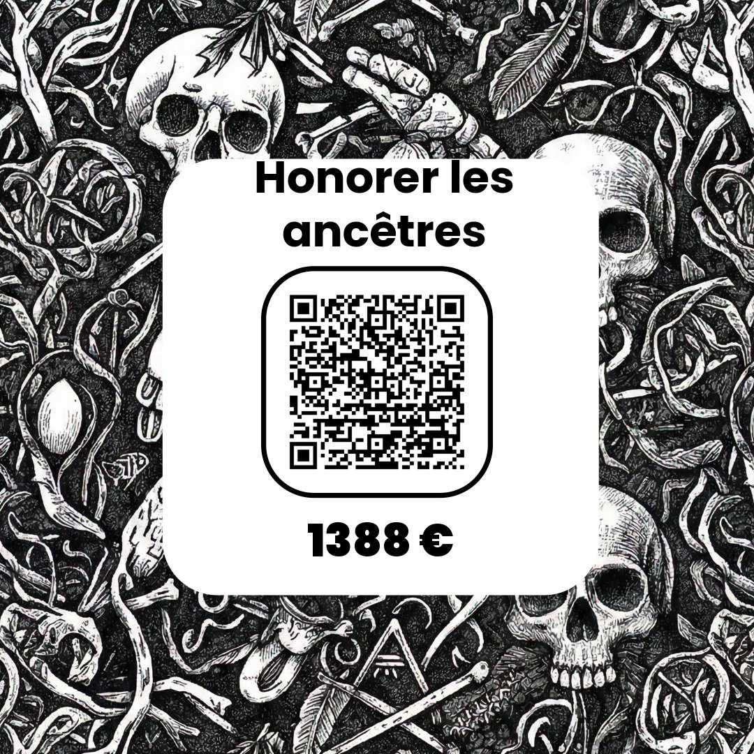 Rituel Honorer les ancêtres en live, guidé par Mambo Marie Laveau. Renforcer la mémoire et la connexion avec ses ancêtres pour guidance et protection spirituelle. Lien renforcé avec ses racines.