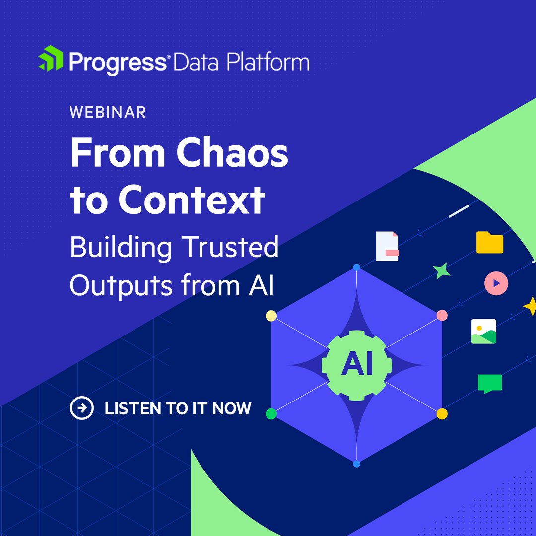 WEBINAR
From Chaos to Context
Building Trusted
Outputs from Al
LISTEN TO IT NOW