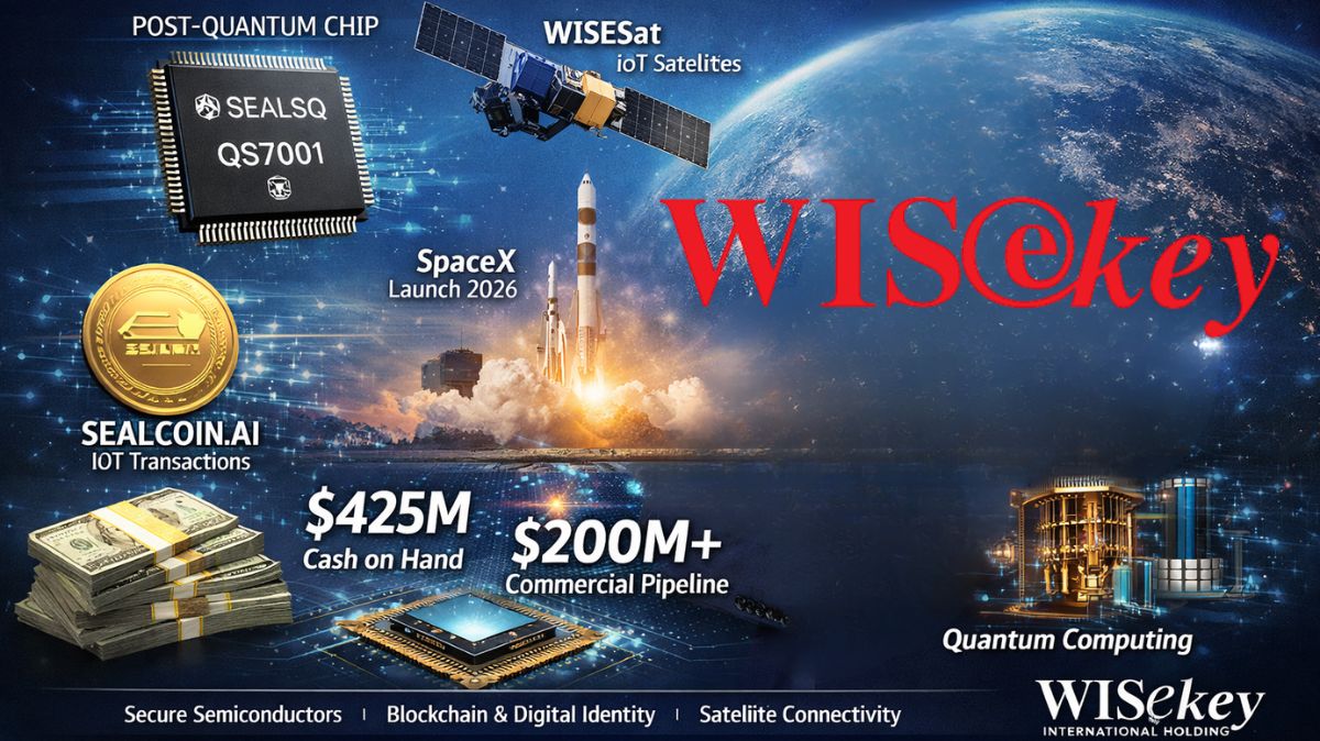 Wisekey news
WISeKey International Holding Ltd. has issued the preliminary financial results for the fiscal year that ended on December 31, 2025. According to the report, the year’s exponential financial development and strategic expansion were primarily driven by the business’s subsidiary SEALSQ Corp. and a notable rise in liquidity, positioning the company as a leader in the quickly growing post-quantum security market.
The Post-Quantum and SEALSQ
The success of WISeKey is largely attributed to its subsidiary, SEALSQ Corp (NASDAQ: LAES), in which WISeKey owns 52% of the voting rights. With an emphasis on post-quantum technologies, Public Key Infrastructure (PKI), and semiconductors, SEALSQ had a 66% increase in sales year over year.

The commercial pipeline of SEALSQ clearly demonstrates the need for next-generation security. From about $11 million in 2024 to over $60 million by the end of 2025, the pipeline for its QS7001 post-quantum chips and QVault Trusted Platform Module (TPM) 