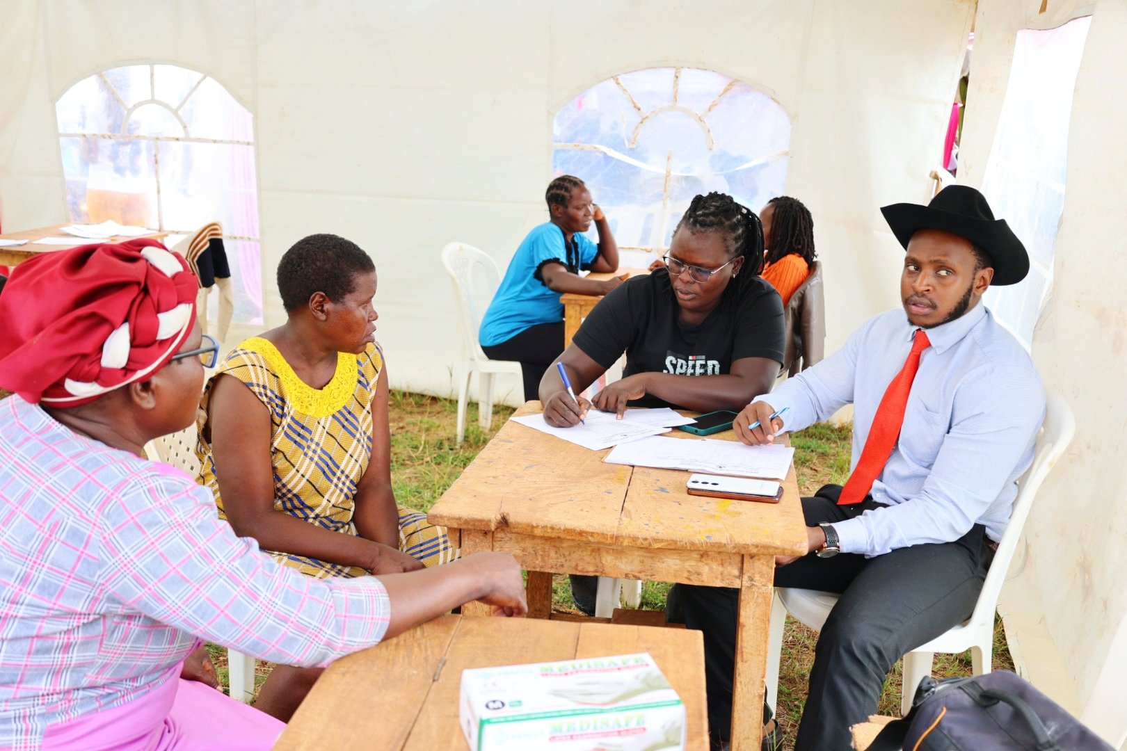 KISE and ottobock doing free assesment during the international women's day celebration at Tharaka Nithi County 