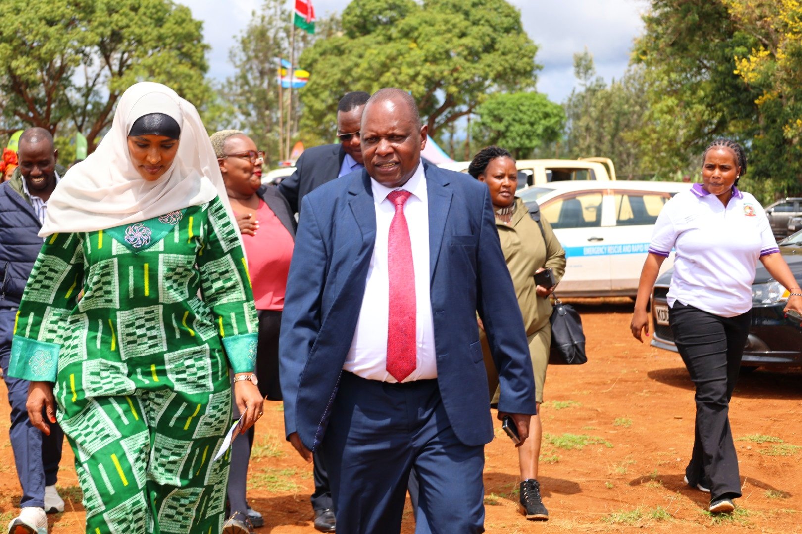 Hon Rehema jaldesa with KISE Director Dr Norman Kiogora 