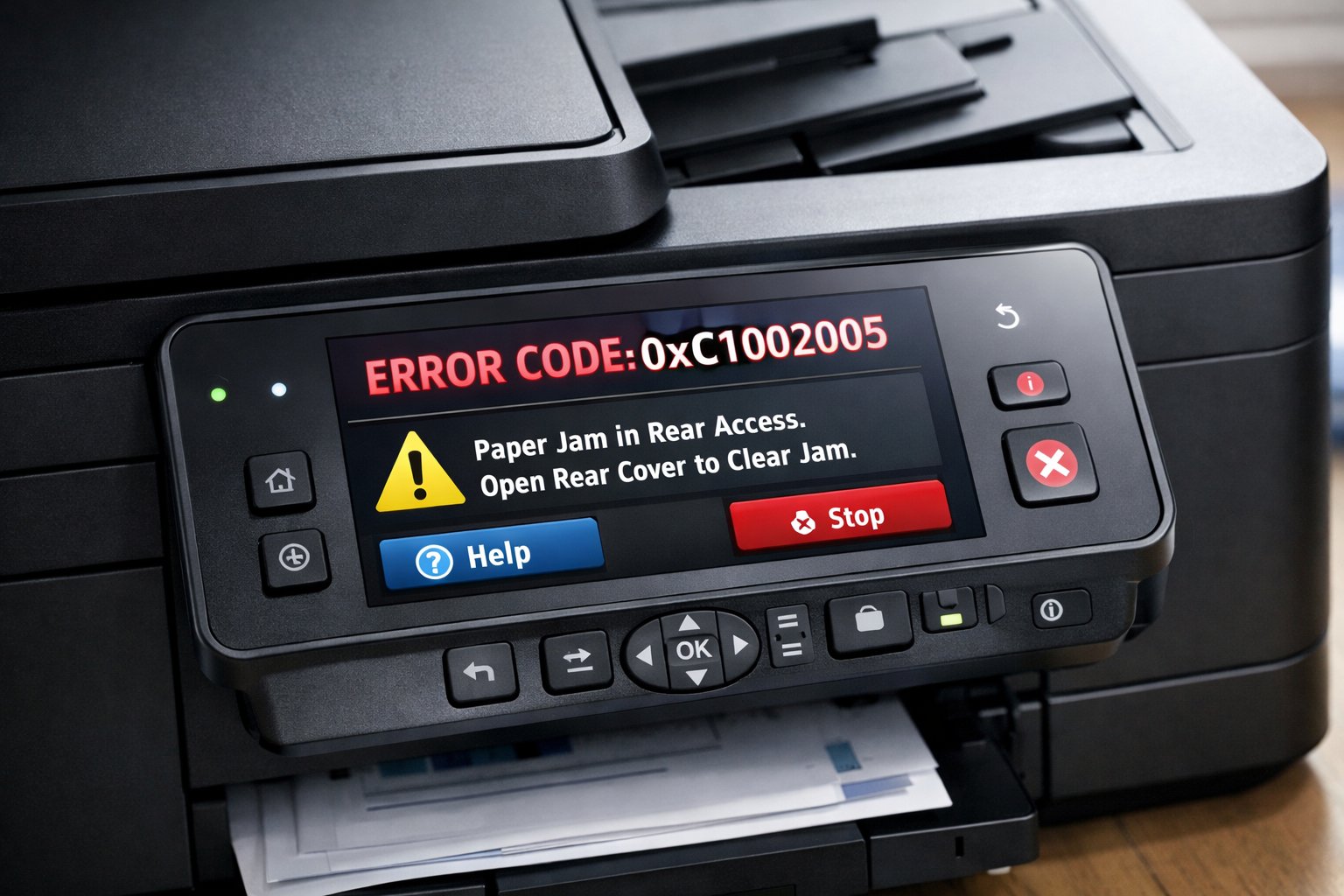 Moderne Drucker sind sehr zuverlässig, aber manchmal erscheint plötzlich eine Meldung auf dem Bildschirm. Viele Nutzer kennen die Situation: Drucker zeigt Fehlercode im Display und man weiß nicht genau, was zu tun ist.
Diese Fehlermeldungen können zunächst verwirrend wirken, besonders wenn man nicht weiß, was der Code bedeutet. Doch in den meisten Fällen steckt dahinter ein kleines Problem, das sich relativ einfach lösen lässt.
In diesem Artikel erkläre ich Ihnen Schritt für Schritt, warum ein Drucker zeigt Fehlercode im Display, welche Drucker Fehlercode Bedeutung dahinterstecken kann und wie Sie den Fehler selbst beheben können. Diese Anleitung ist besonders für Anfänger gedacht, die ihren Drucker schnell wieder zum Laufen bringen möchten.