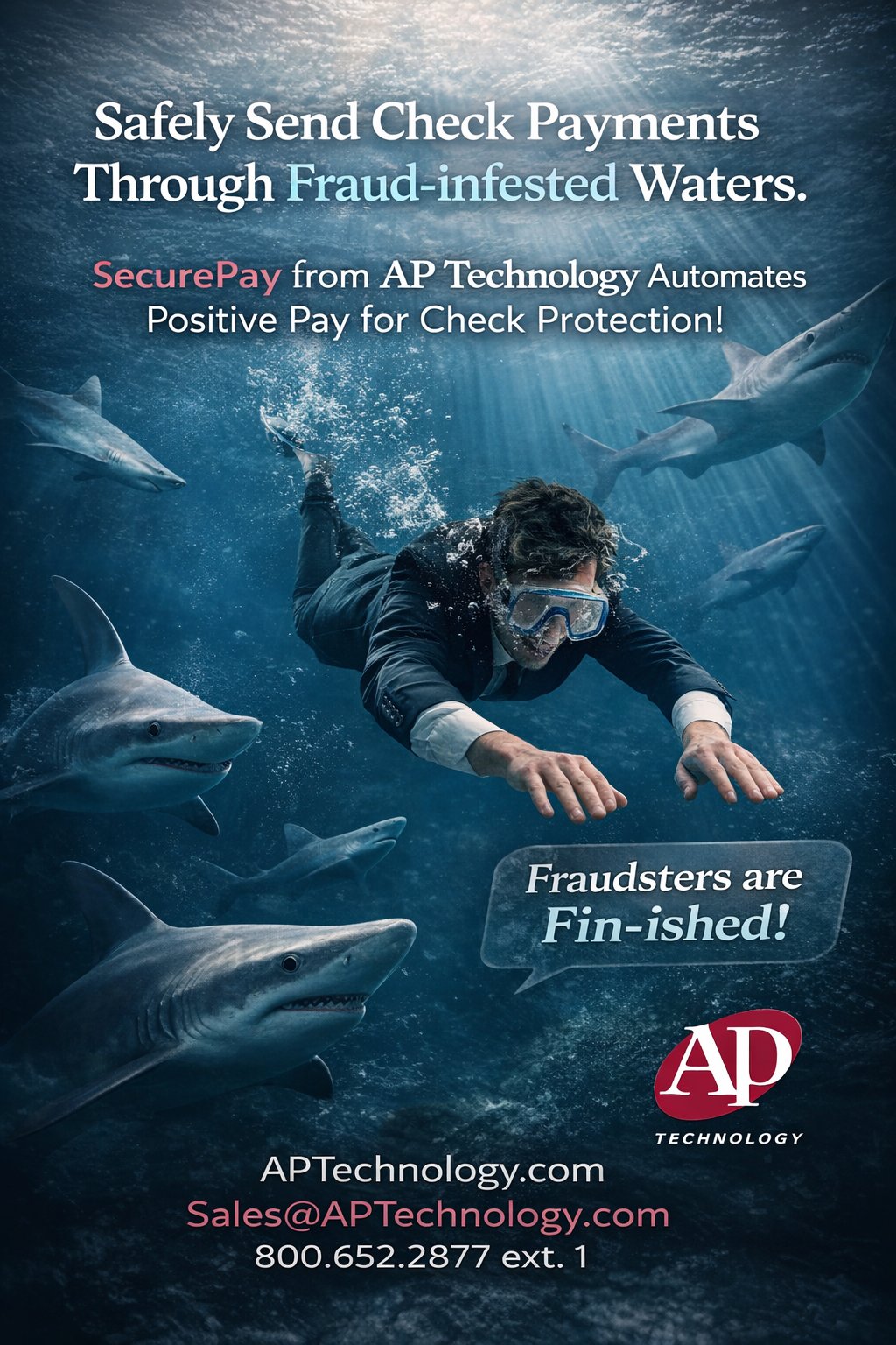 #SecurePay is automated Positive Pay fraud protection for your #check payments. Installs in minutes and works with all accounting systems. No more check format errors. Recommended by banks and brought to you by #APTechnology. Ask for a demo. https://www.aptechnology.com/positive-pay.html