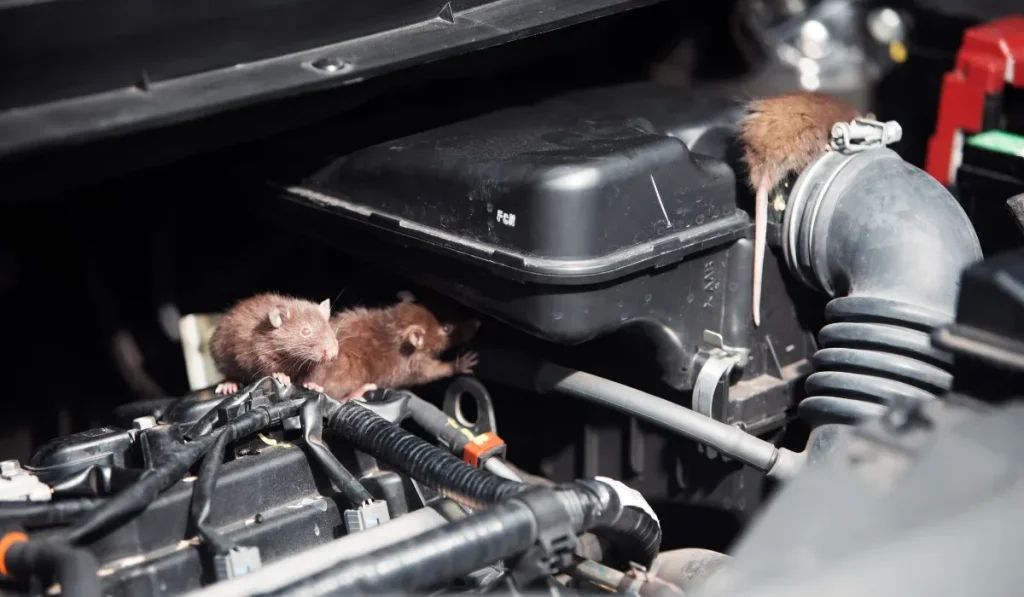 Rats in car engine