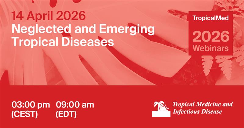 Event Chair: Prof. Dr. Vyacheslav Yurchenko

Laboratory of Trypanosomatid Biology Life Science Research Center, University of Ostrava, Ostrava, Czech Republic

Speakers: Prof. Dr. Ana Sanchez, Dr. Camila Hamond, & Dr. Alvaro C. Lagab

Co-organizers: Dermatopathology MDPI and Zoonotic Diseases MDPI