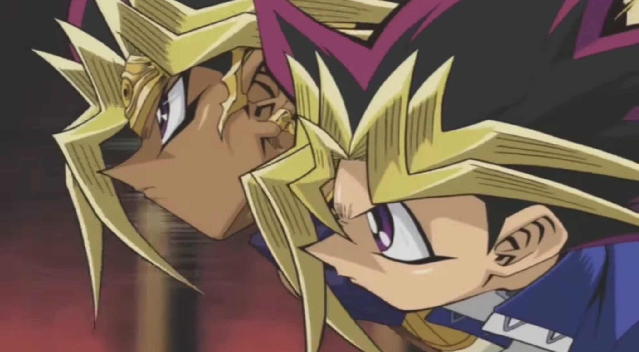 The goats Yami Yugi and Yugi Muto posing together🔥🐐🔥🐐