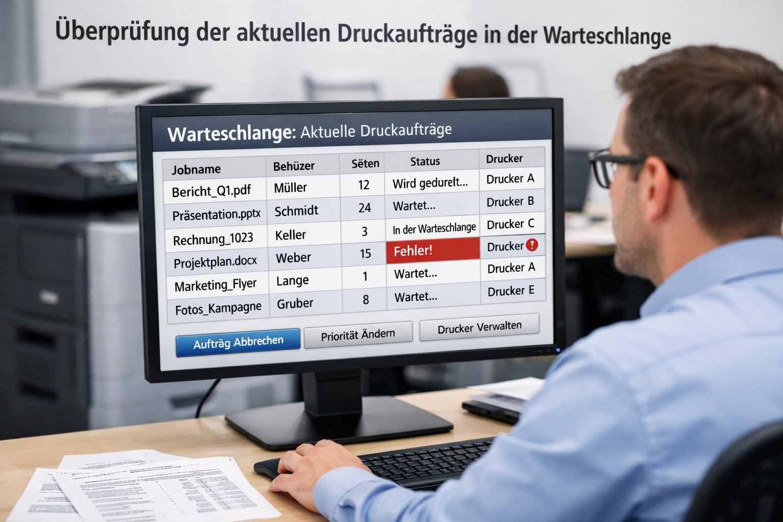 Druckprobleme gehören zu den häufigsten technischen Herausforderungen im Alltag – egal ob im Büro oder zu Hause. Besonders frustrierend wird es, wenn ein Dokument einfach nicht gedruckt wird und man nicht weiß, woran es liegt. Genau hier kommt die Überprüfung der aktuellen Druckaufträge in der Warteschlange ins Spiel.
In diesem Artikel erkläre ich dir Schritt für Schritt, wie du deine Druckaufträge verwaltest, Probleme erkennst und deine Druckerwarteschlange effizient nutzt. Alles einfach erklärt, ohne komplizierte Fachbegriffe.

