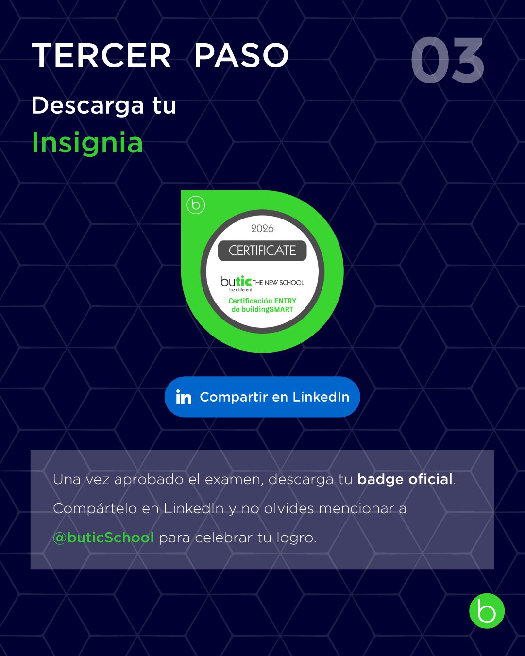 Guía detallada para obtener el nivel Entry de buildingSMART
