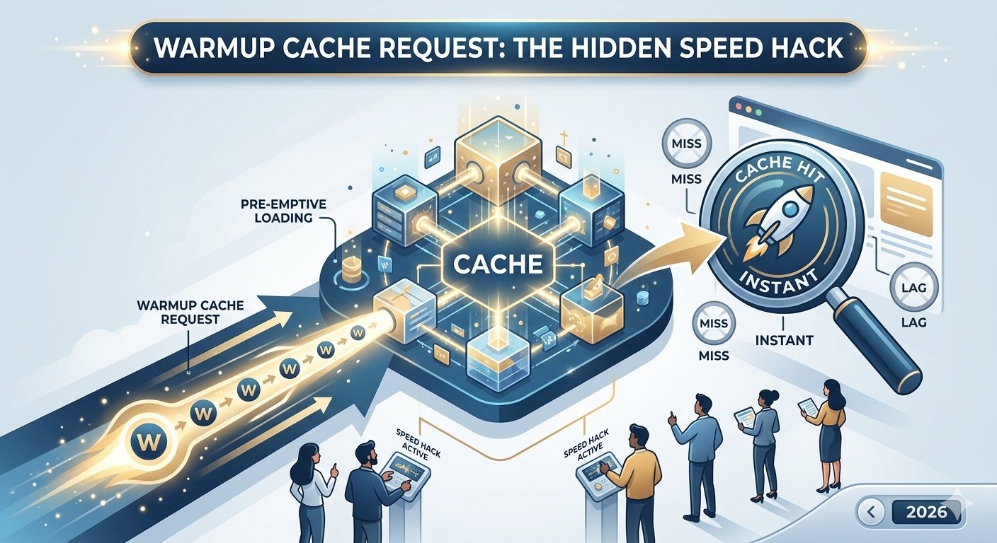 Warmup cache request solve this by preloading key pages and APIs before real users arrive. 