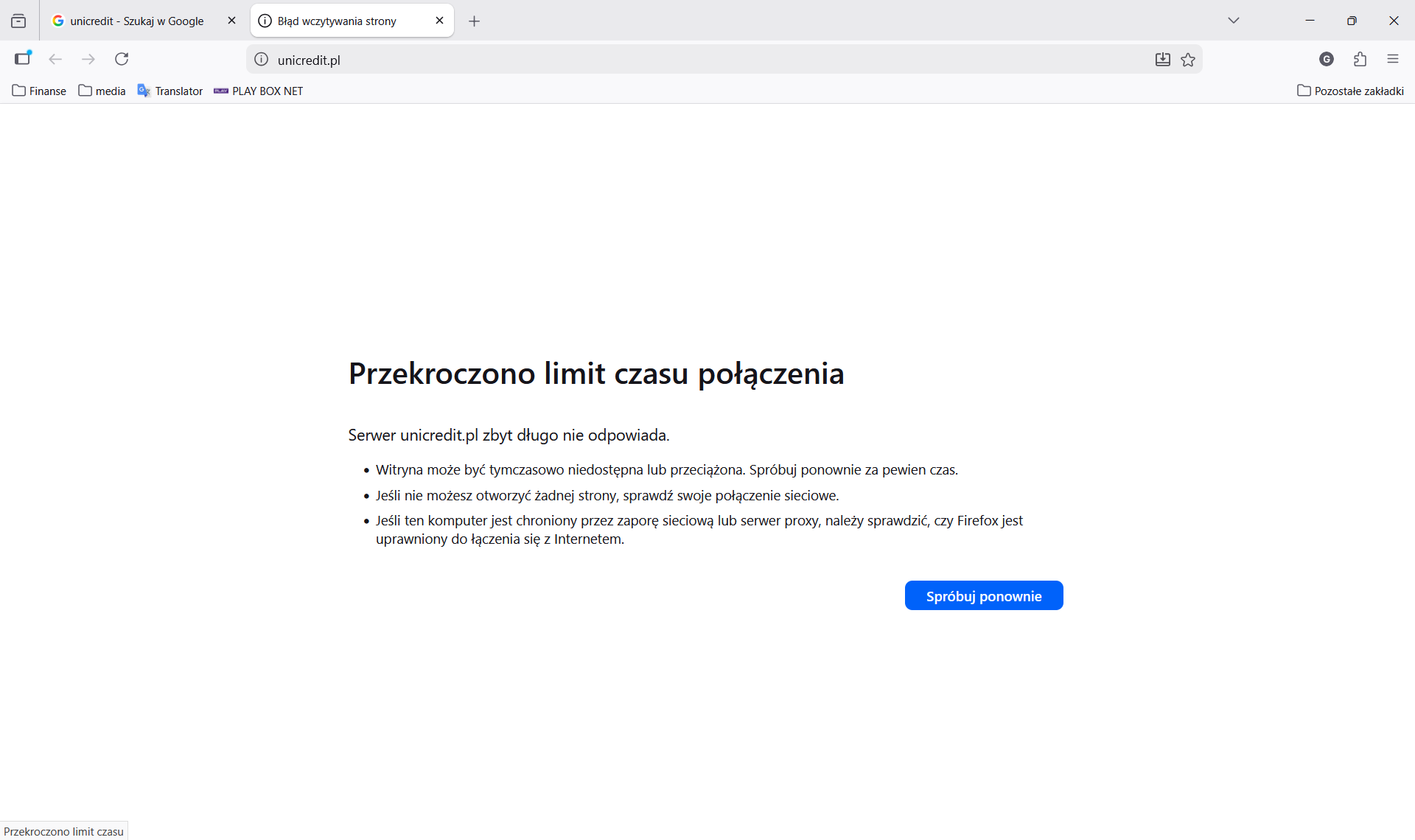 Play, strona Unicredit.pl