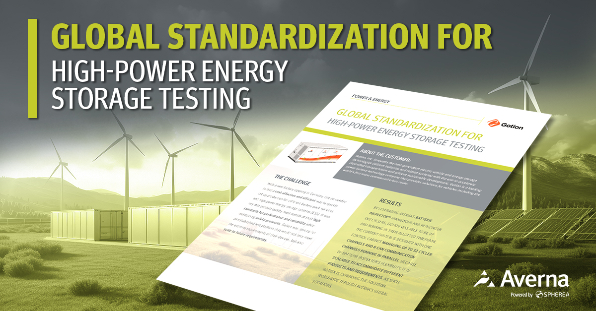 Case Study with Global Standardization for High-Power Energy Storage Testing with Gotion