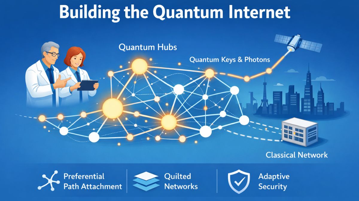 The battle to defend the world’s digital infrastructure has found a new leader in a time when cybersecurity threats are developing at a never-before-seen rate and quantum computers are gradually becoming a reality. The Preferential Path Attachment (PPA) model is a sophisticated framework. Experts predict that this invention would drastically alter how we design and operate quantum communication networks.

One of the most enduring challenges in contemporary physics is scaling Quantum Key Distribution (QKD) from tiny laboratory experiments to reliable, worldwide infrastructures. This study is being led by a team that includes Weiss, Lucki, and Maňk. QKD uses the basic principles of quantum mechanics to share cryptographic keys with unconditional security, whereas standard encryption depends on the mathematical complexity of algorithms. Any attempt at eavesdropping inevitably disrupts the signal by exploiting quantum states, which are usually conveyed by photons, alerting the communicatin