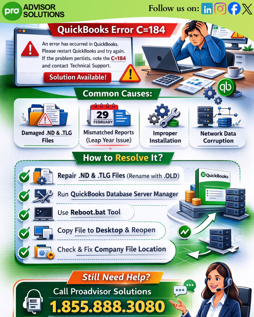 quickbooks error 184