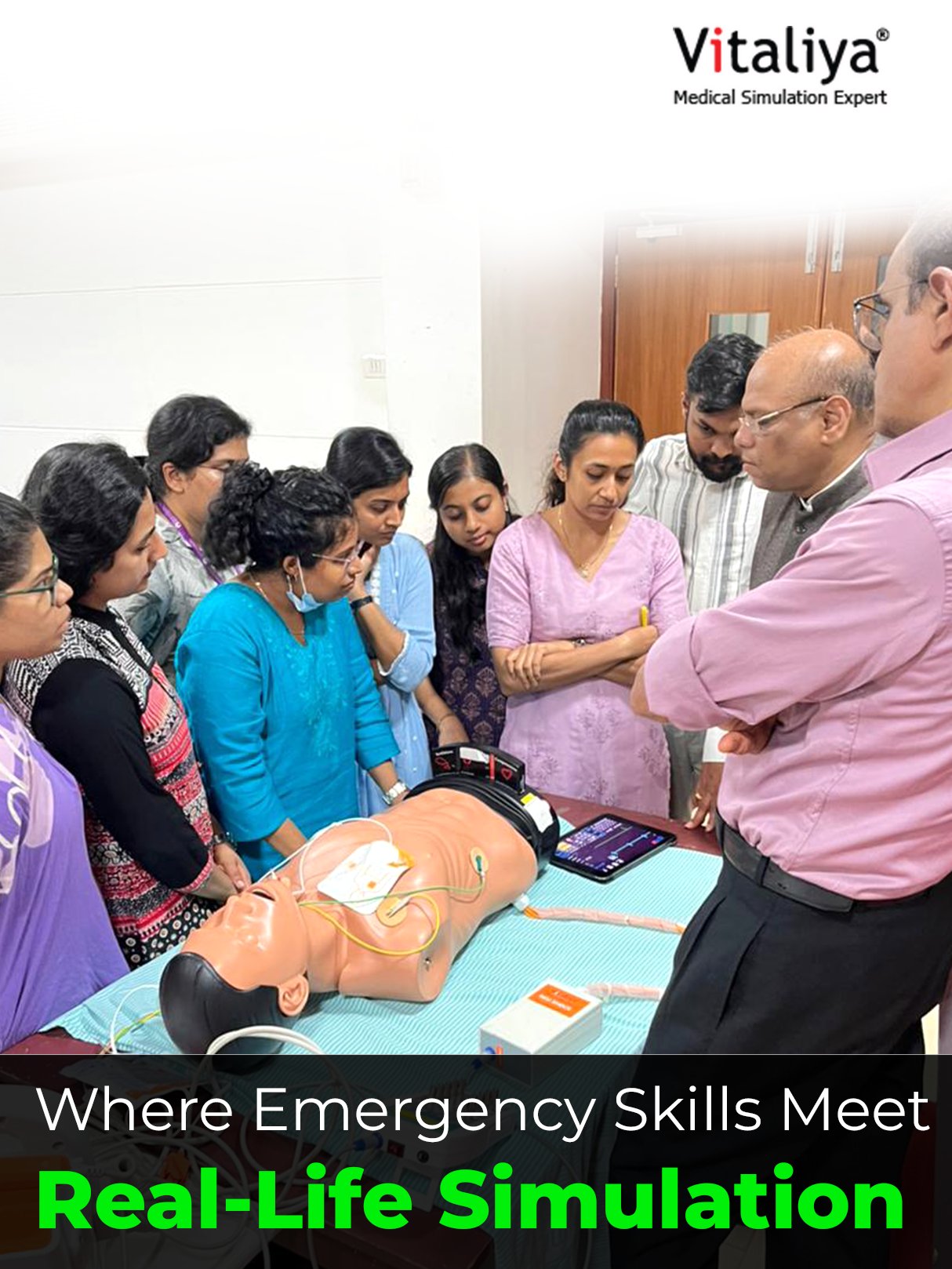 At AEMECON 2026, a platform dedicated to advancing emergency medicine education, we were proud to support hands-on simulation training through our advanced Vitaliya Manikins.

Aligned with the theme “Translating Clinical Practice into Pedagogical Scholarship”, the workshop enabled participants to experience real-time emergency scenarios and critical care simulations.

Our role was to empower the training environment — ensuring that healthcare professionals had access to reliable, high-quality simulation systems that enhance practical learning and clinical confidence.

Because in emergency medicine, the right training tools make all the difference.

At Lub Dub Medical Technology Pvt. Ltd., we continue to support institutions, hospitals, and training programs with innovative biomedical solutions that strengthen real-world preparedness.

[medical simulation equipment supplier India, CPR manikin supplier India, healthcare training equipment provider, emergency medicine simulation tools]