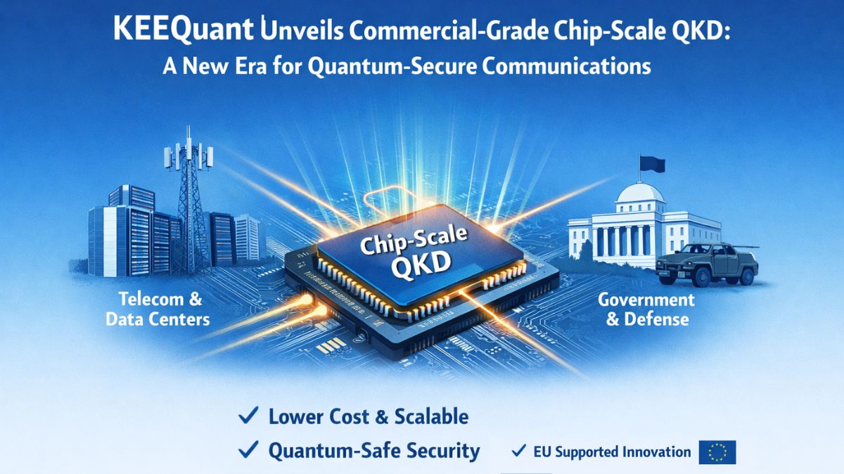 KEEQuant Unveils Commercial-Grade Chip-Scale QKD: A New Era for Quantum-Secure Communications

A significant development in the realm of quantum-secure communications was marked by KEEQuant’s formal announcement of the introduction of their commercial-grade chip-scale Quantum Key Distribution (QKD) technology. This advancement marks a substantial shift away from specialized pilot programs and experimental laboratory setups in favor of a standardized, scalable network infrastructure that can safeguard international data transfers. KEEQuant seeks to reinvent the economics and viability of quantum-safe key exchange for contemporary telecommunications and data center operators by substituting large, complicated discrete optical assemblies with Photonic Integrated Circuits (PICs).