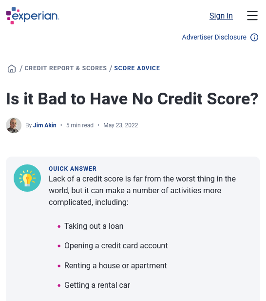 Information in the internet domain experian.com