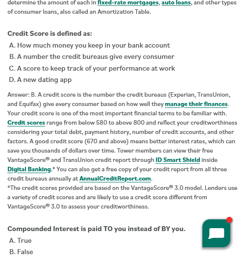 False information in the internet domain towerfcu.org