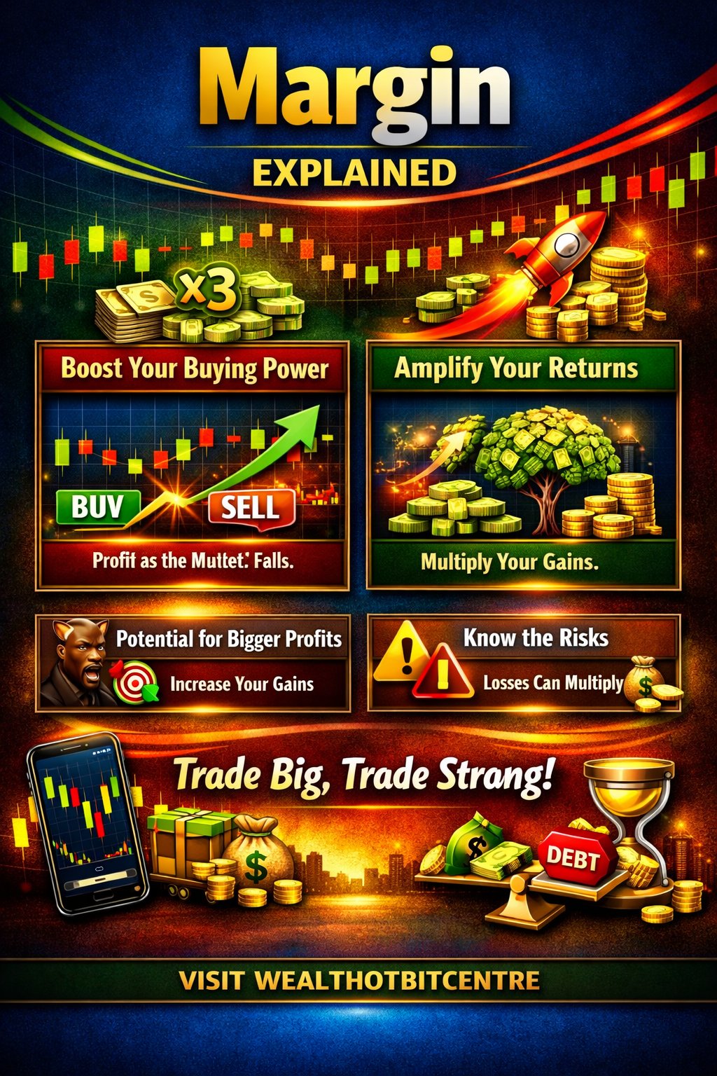 What is Margin?

Margin is borrowed money from a broker that allows an investor to buy more stocks than they could with their own funds.

It increases buying power, enabling traders to take larger positions in the market.

While margin can amplify profits, it also increases risk, as losses can be greater than the initial investment.

If the trade goes against the investor, they may receive a margin call, requiring them to deposit more funds or sell assets.

#Margin #StockMarket #Trading #Finance #Investment #Investing #FinancialEducation #Leverage #Stocks #WealthBuilding