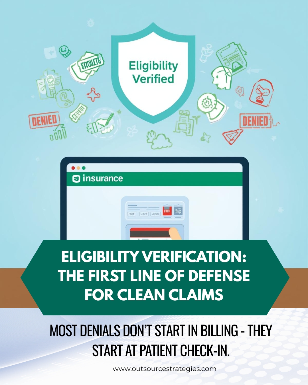 Denials shouldn’t start after the visit—they often begin at the front desk, not the billing desk. OSI’s insurance eligibility verification services check coverage, deductibles, and authorization requirements before the patient is even seen, helping your claims move forward without unnecessary delays. The result: fewer preventable errors, smoother claim processing, and less time spent by your staff fixing issues later. Keep your revenue on track right from check-in.

#InsuranceVerification #RevenueCycleManagement #DenialPrevention #HealthcareBilling #CleanClaims
