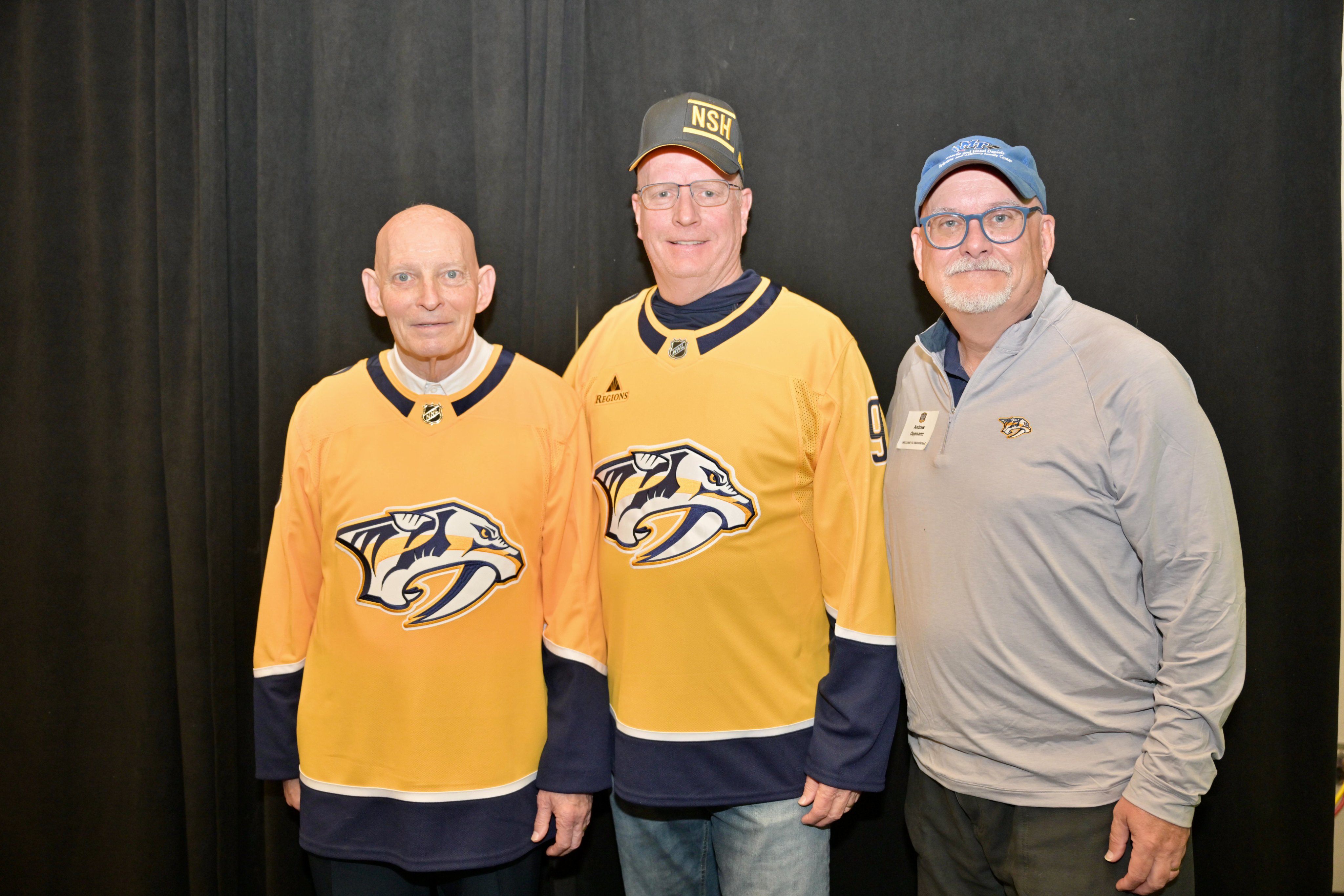 Army LTG(R) Keith Huber with Daniel L. Dücker, VA Tennessee Valley Healthcare System Executive Director, and MTSU VP Andrew Oppmann