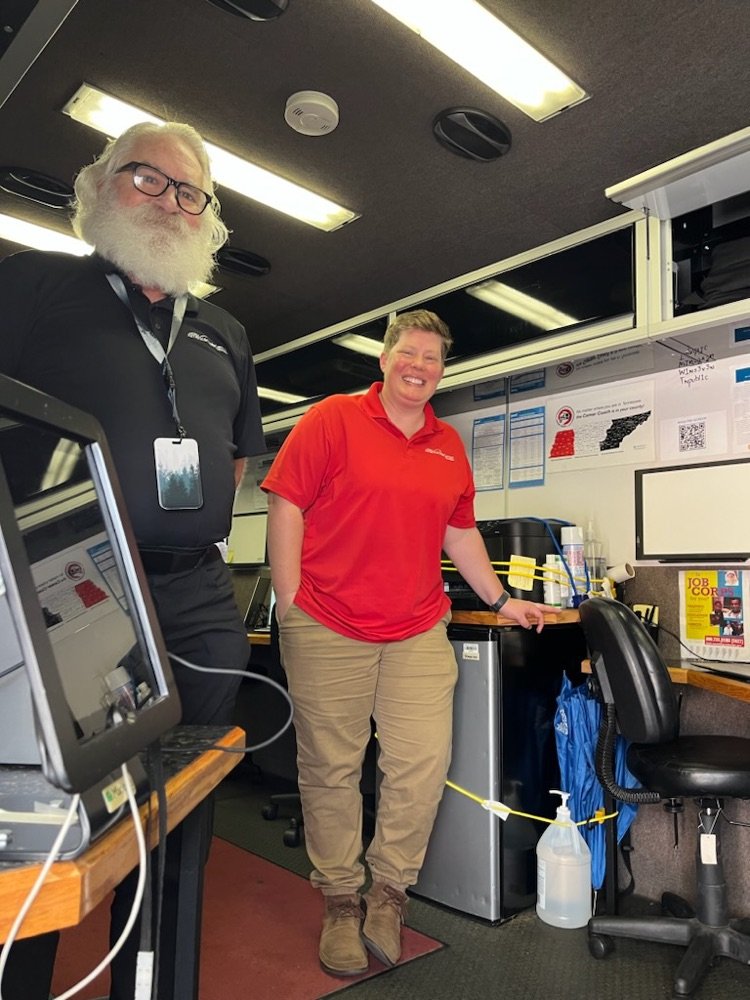 mobile job bus at the CCS FRC