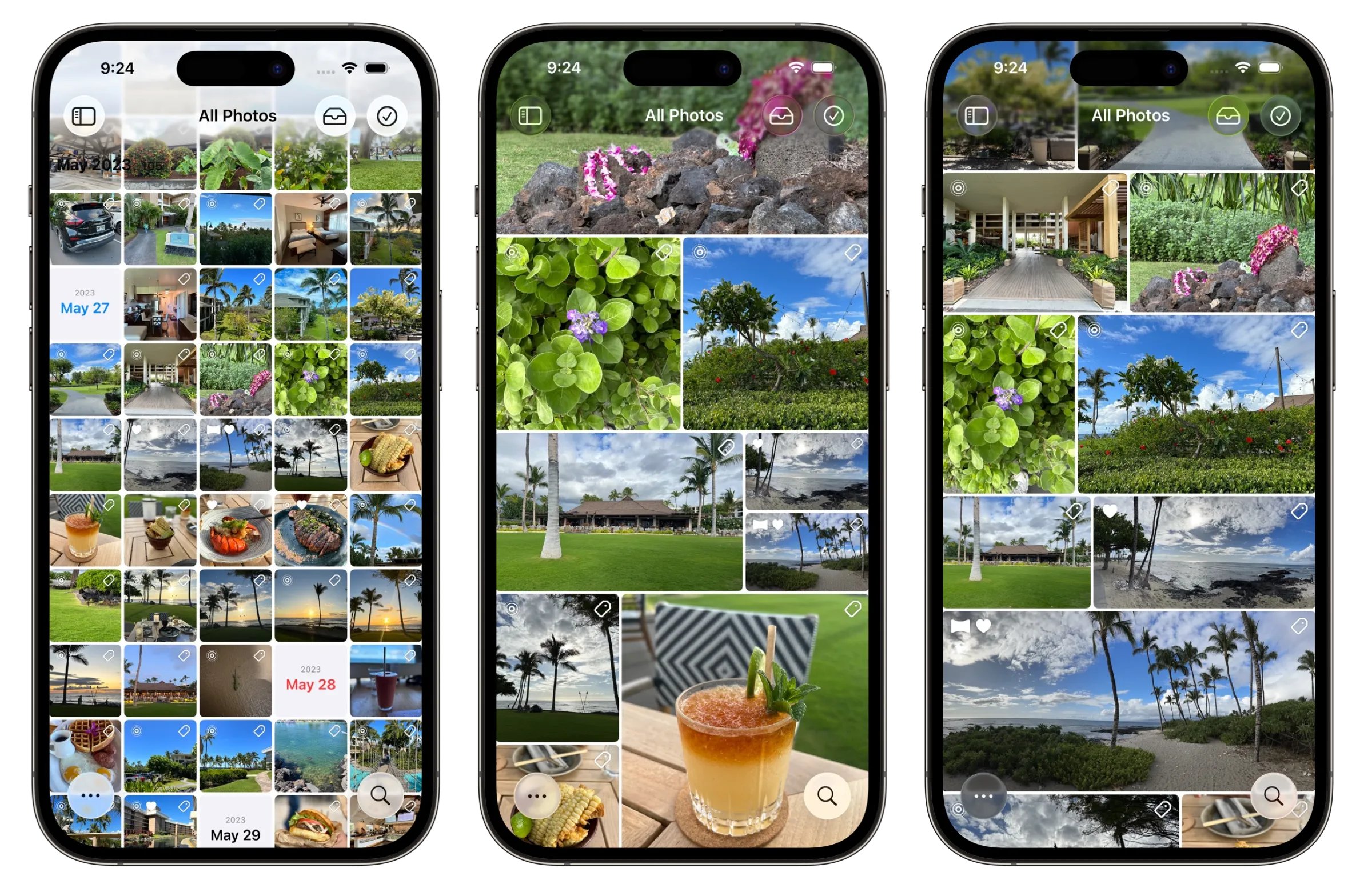 HashPhotos Layout Style Grid, Mosaic, Natural