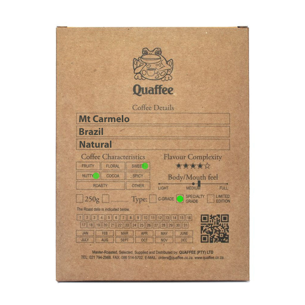 Quaffee Brazil Monte Carmelo coffee