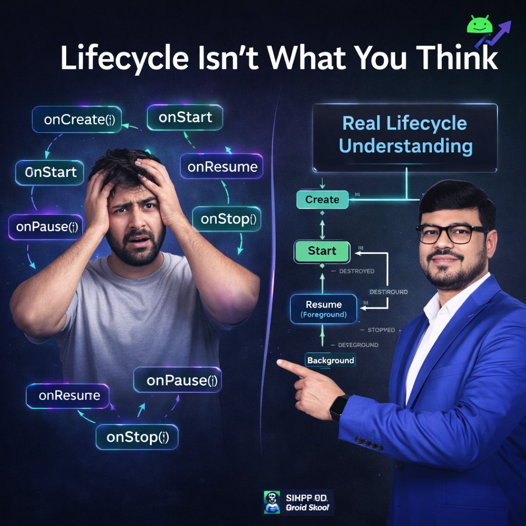 Android lifecycle deep explanation with process death, state management, and lifecycle-aware components for Android developers | Nikhil Rai | Droid Skool