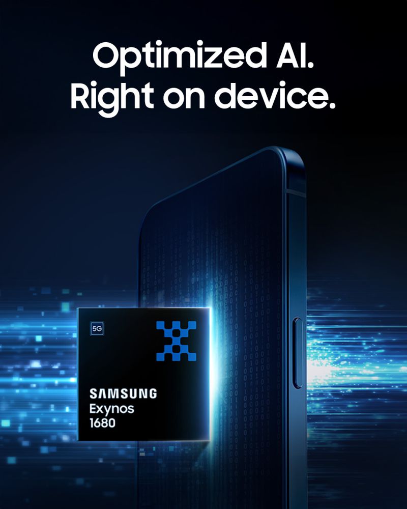 #Exynos1680 delivers an optimized #OnDeviceAI experience you can carry everywhere.