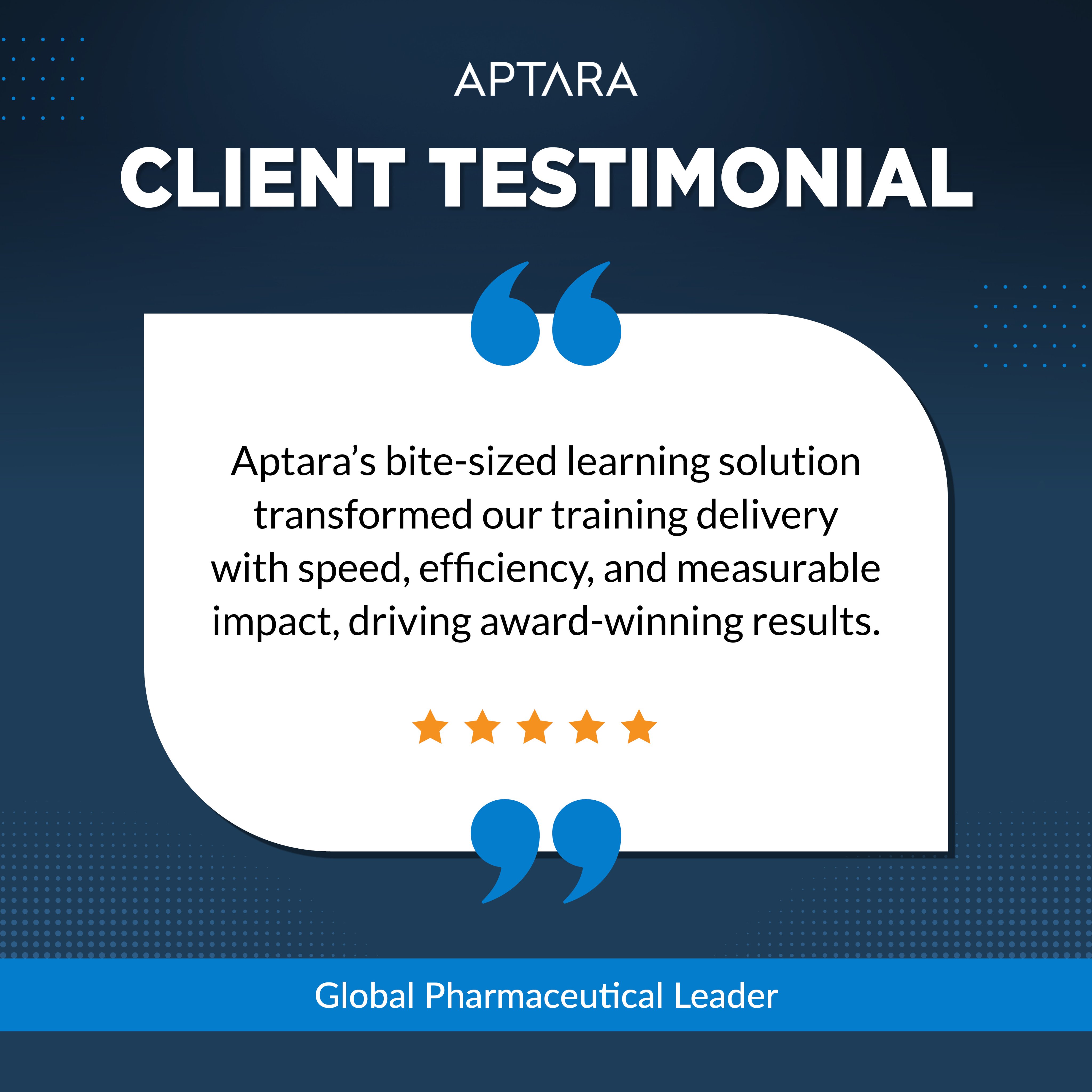 Tuesday Testimonial | Client Success | Pharma Company Feedback | Microlearning services